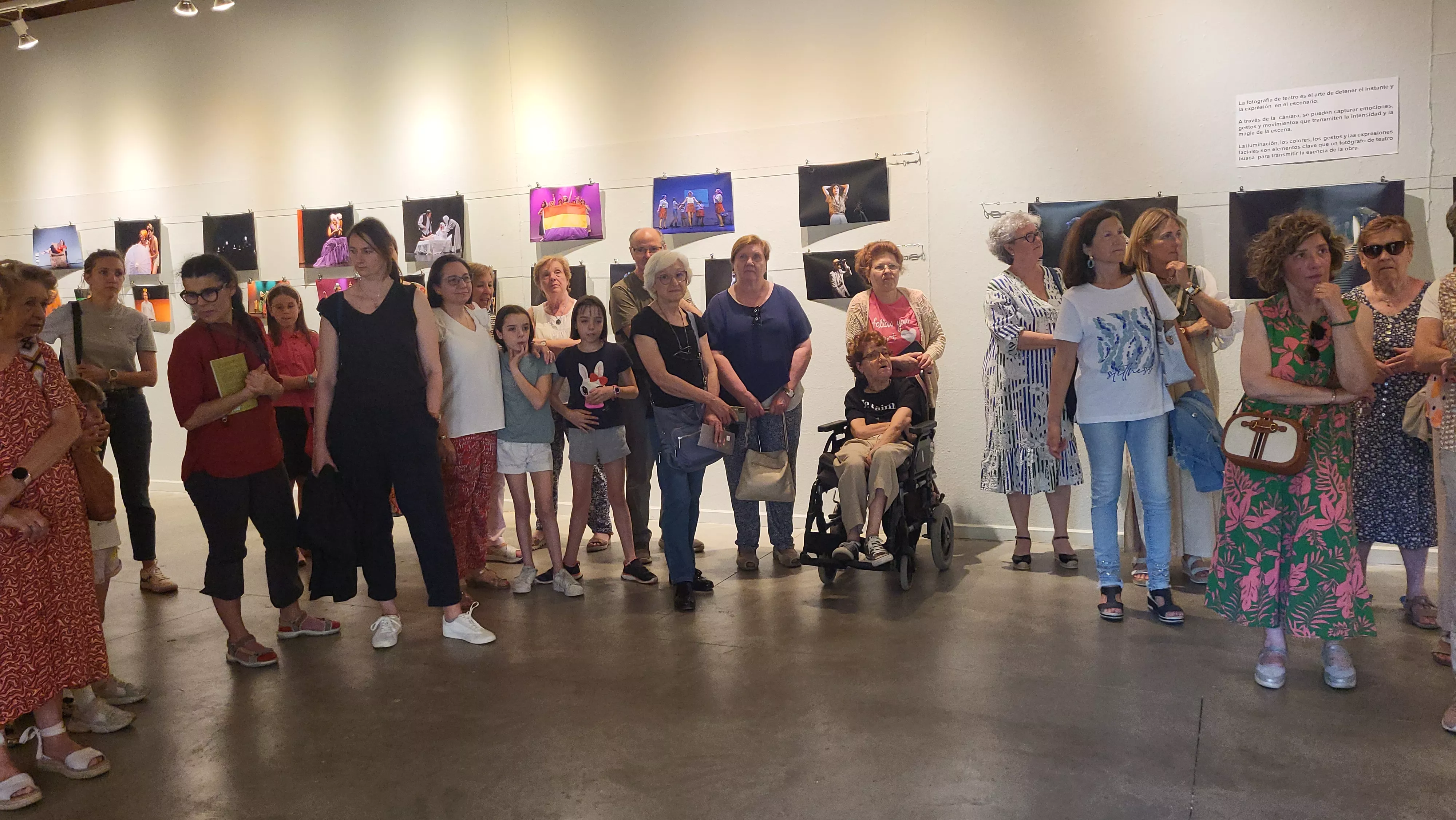 Exposición de La López "Arriba el telón" en el Centro Manuel Benito Moliner. Foto Mercedes Manterola