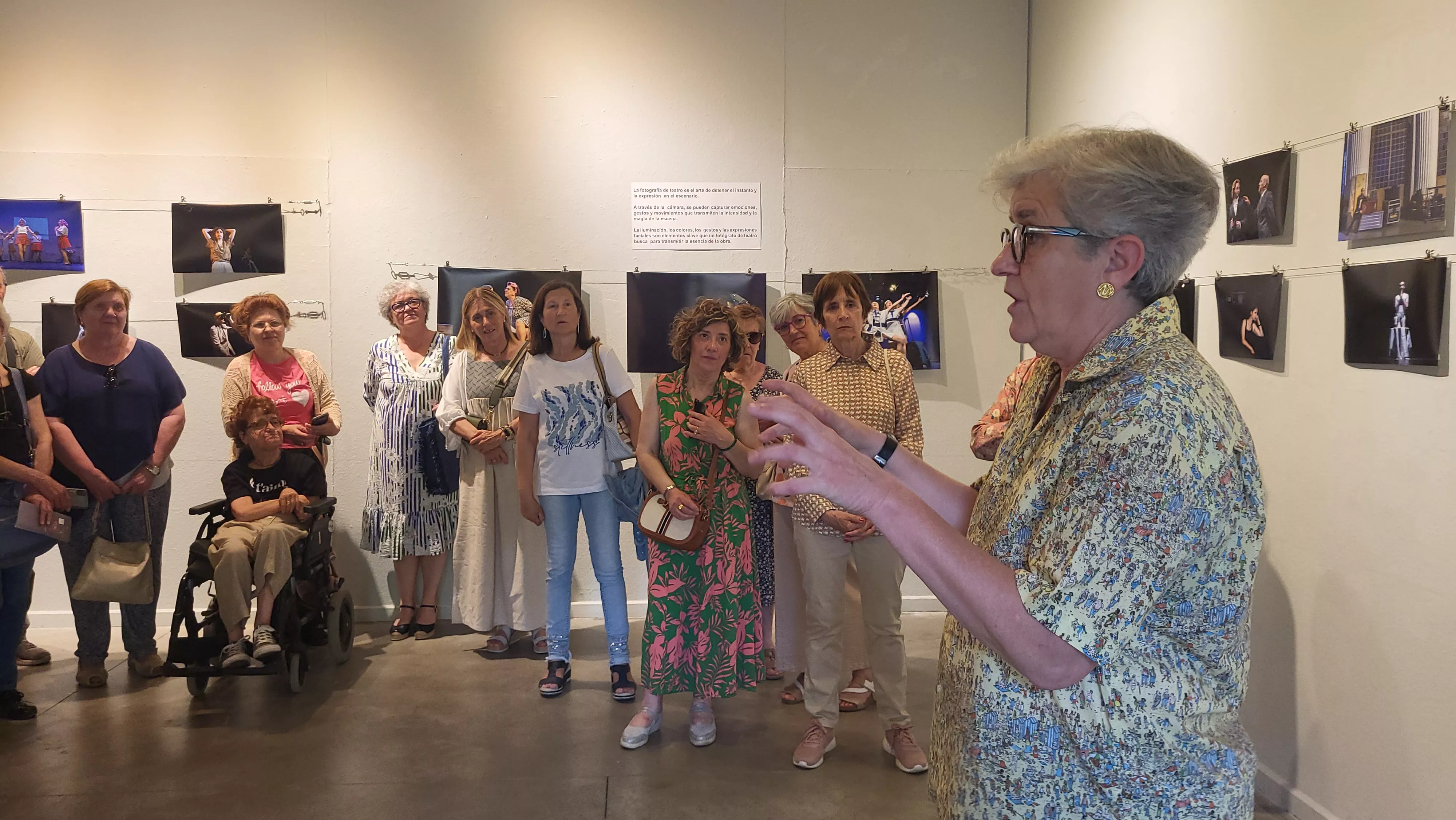 Exposición de La López "Arriba el telón" en el Centro Manuel Benito Moliner. Foto Mercedes Manterola