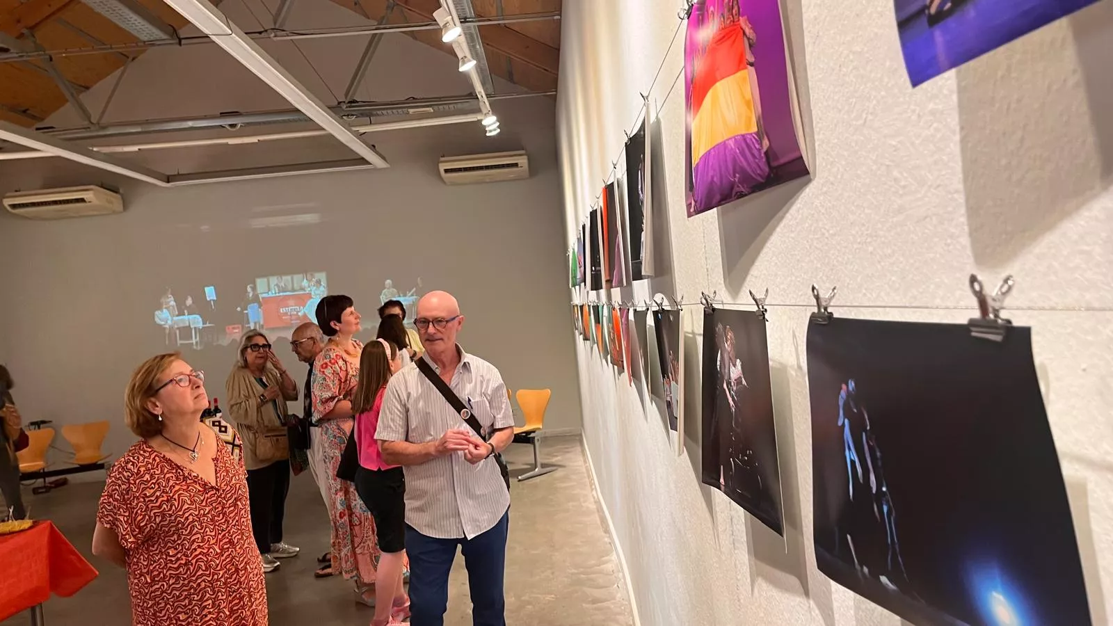 Exposición de La López "Arriba el telón" en el Centro Manuel Benito Moliner. Foto Mercedes Manterola