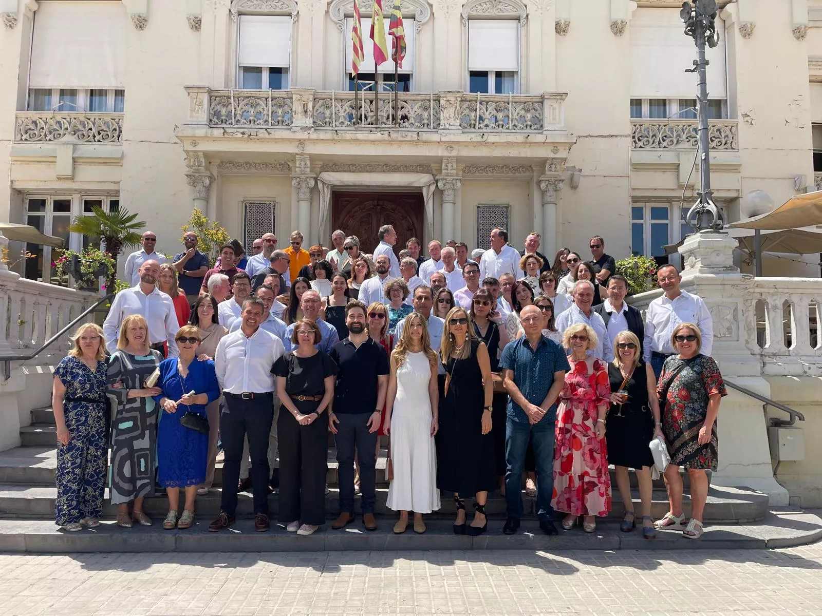 La Federación de Asociaciones de la Construcción de Huesca celebrando San Antón 