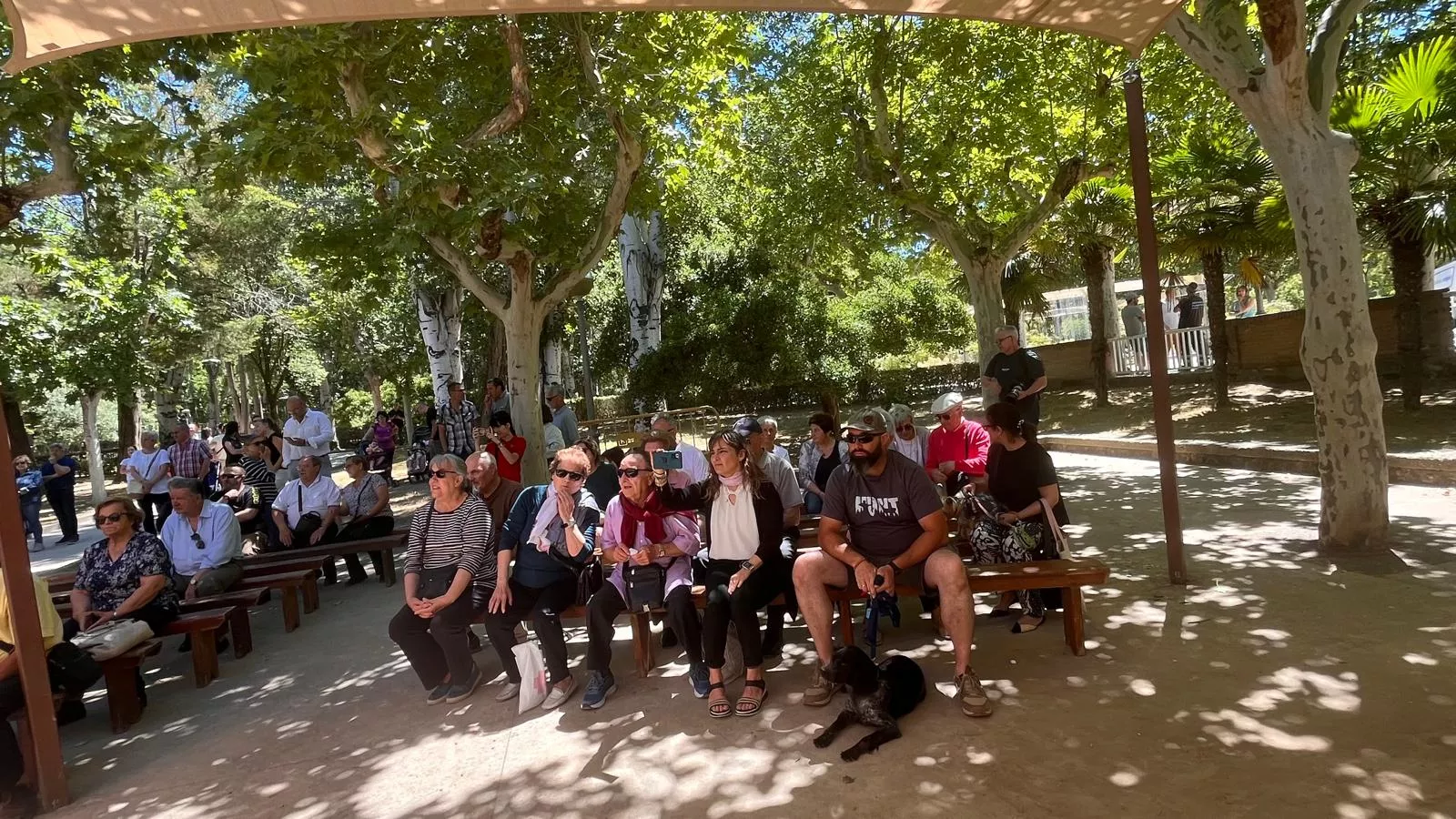 Actuación de la Escuela Alborozo en el parque Miguel Servet. Foto Mercedes Manterola
