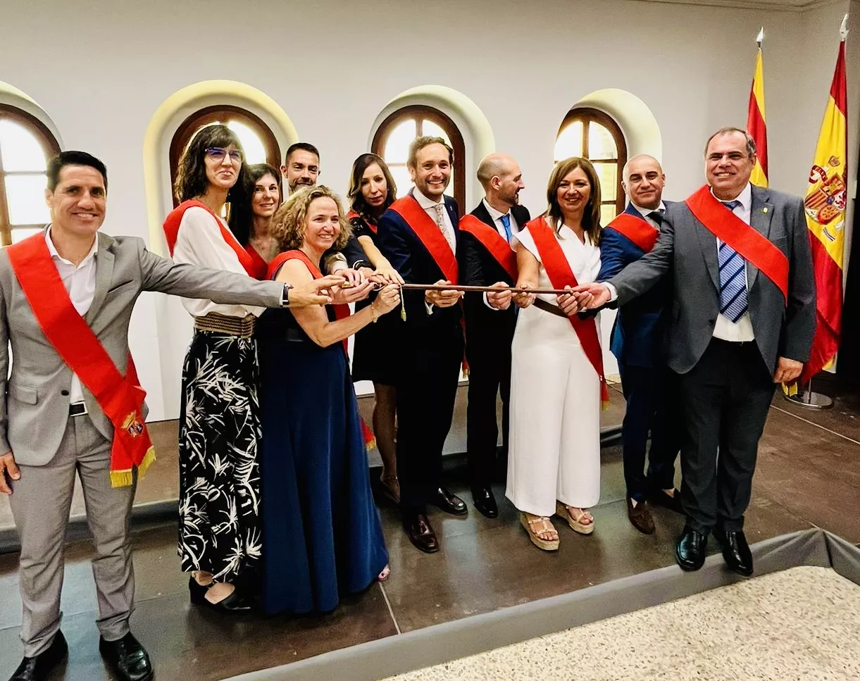 Imagen de la investidura de Isaac Claver como alcalde de Monzón, el 17 de junio de 2023.