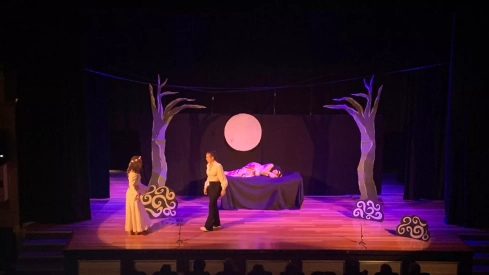 Actuación del grupo de la Escuela de Arte de Huesca. Actuación del grupo de la Escuela de Arte de Huesca.