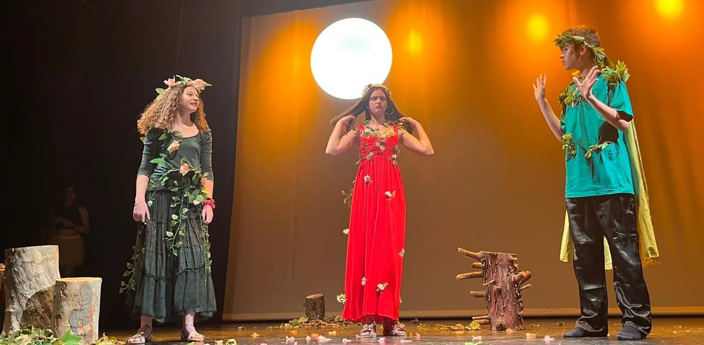 Actuación de La ventana teatro con la obra Pun(n)ck en la Muestra de Teatro y Danza Joven. Foto Mercedes Manterola