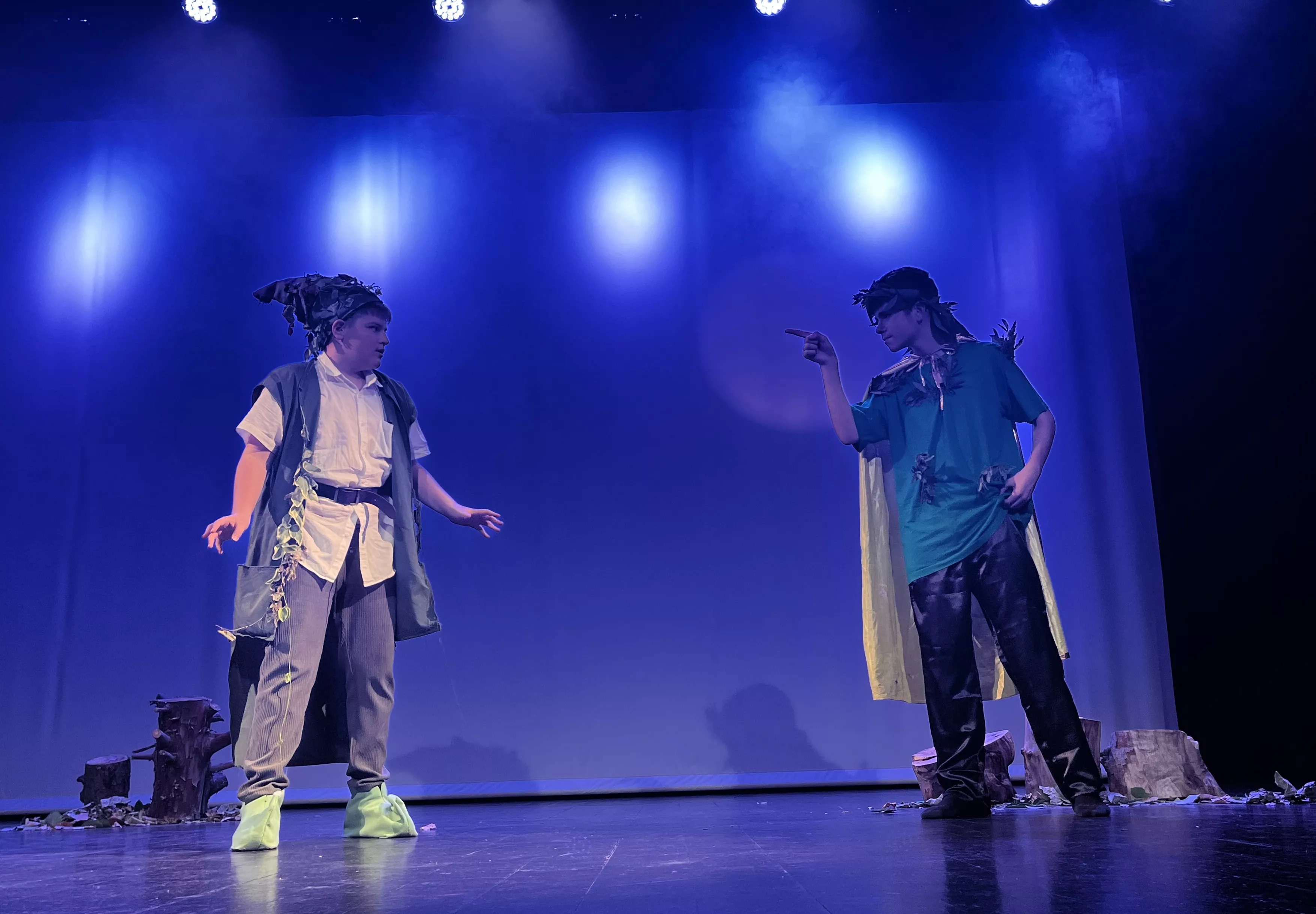 Actuación de La ventana teatro con la obra Pun(n)ck en la Muestra de Teatro y Danza Joven. Foto Mercedes Manterola