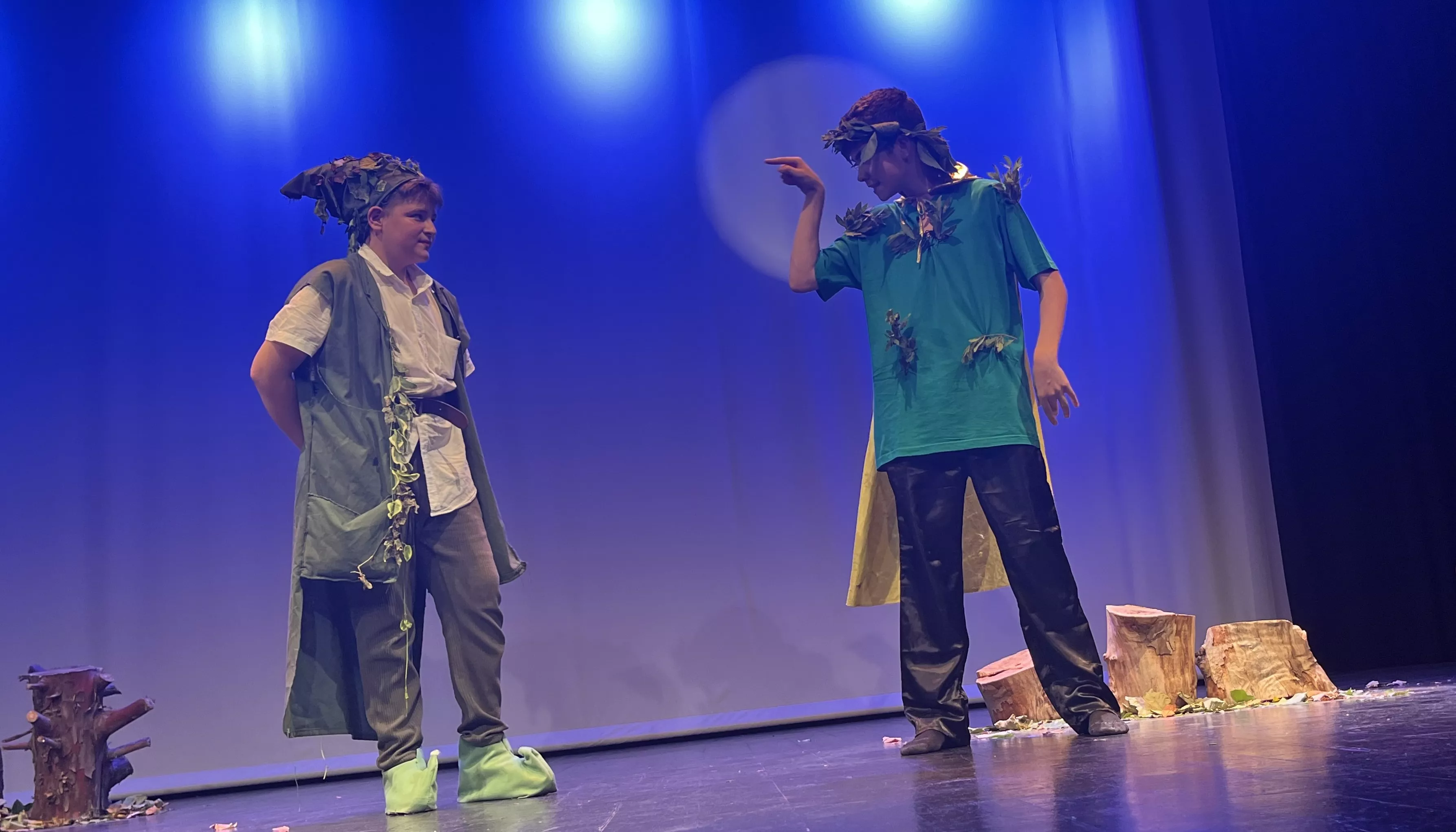 Actuación de La ventana teatro con la obra Pun(n)ck en la Muestra de Teatro y Danza Joven. Foto Mercedes Manterola