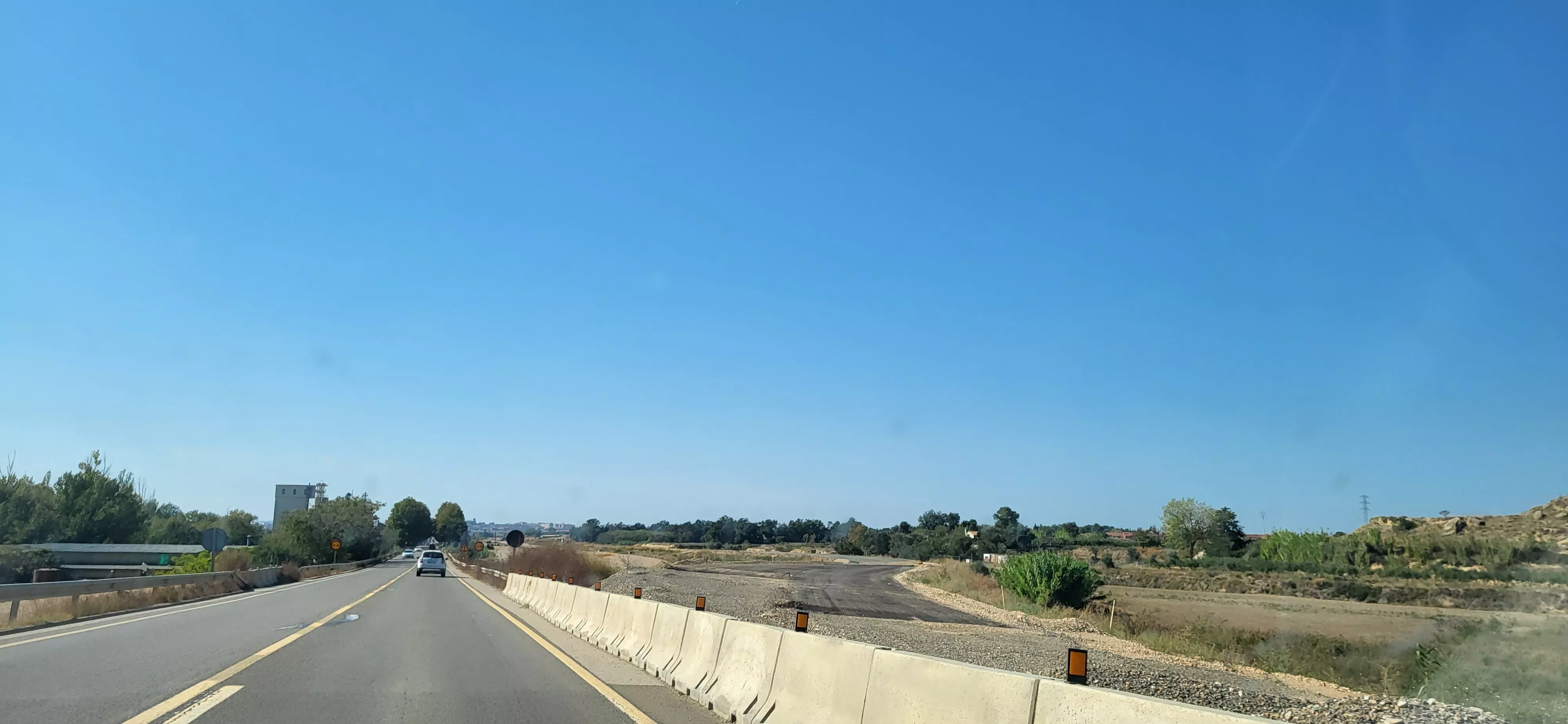 Se van a producir afectaciones al tráfico en la N-240 por las obras de la A-22 entre Siétamo y Huesca.