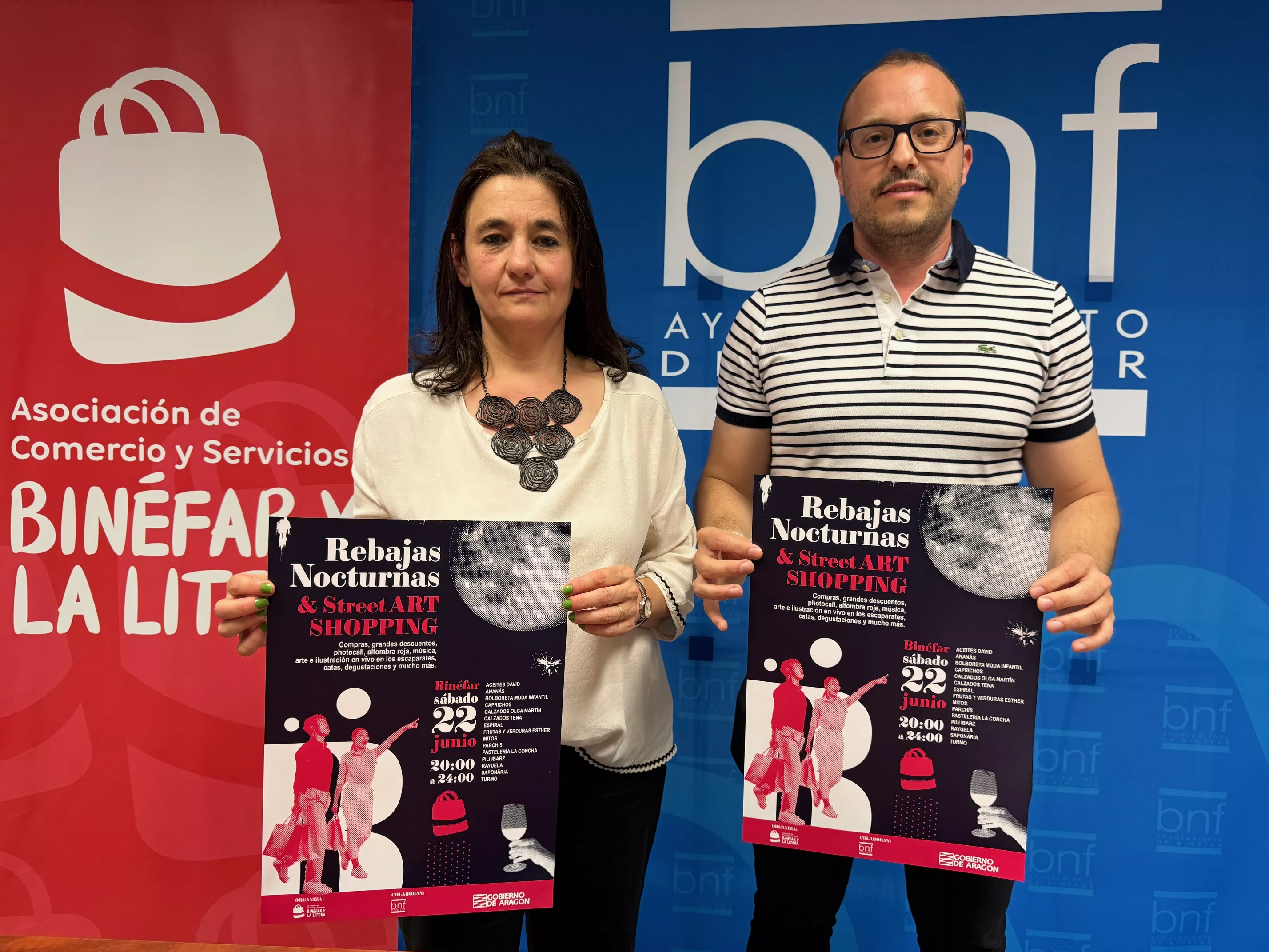 Ana Gascón y Miguel Ángel Pascual han presentado la actividad de este sábado en Binéfar.