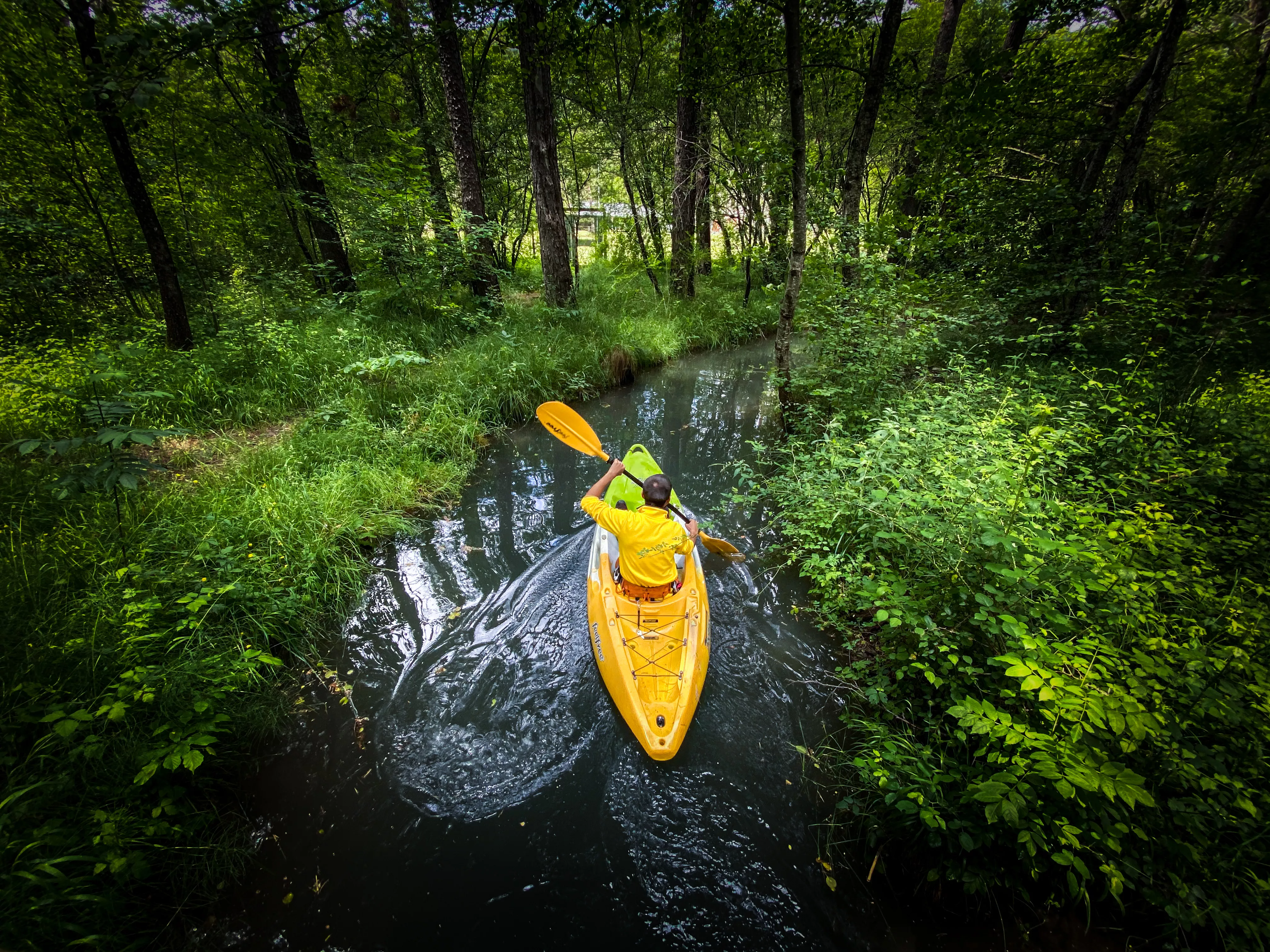 El Ecoparque El Juncaral ha recuperado el circuito de canoas, una de sus actividades más demandadas.