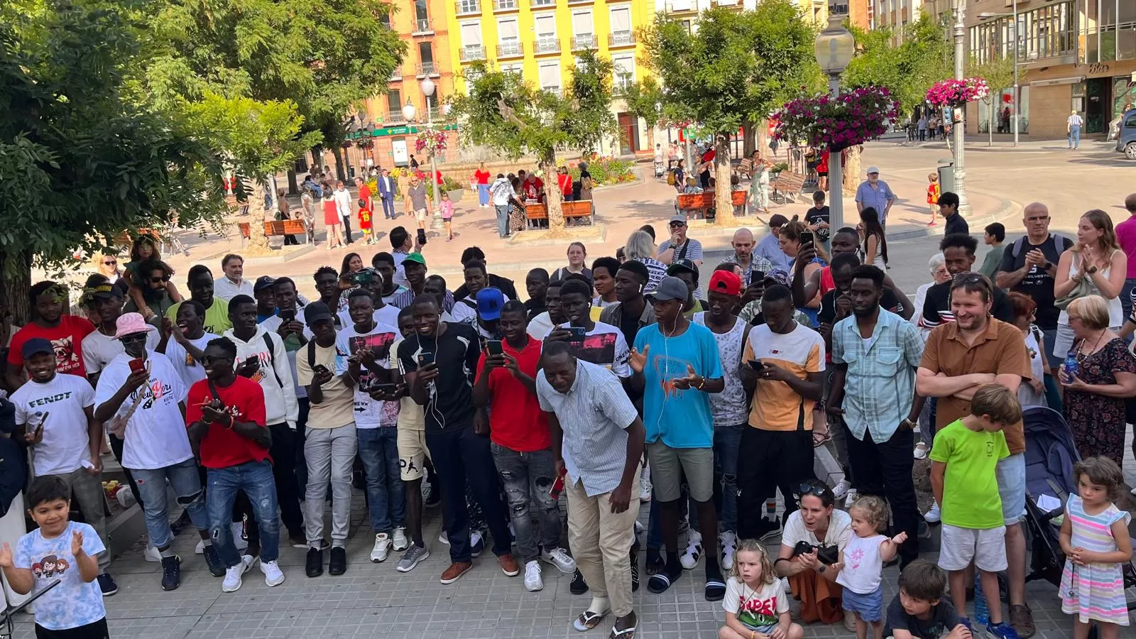 Actividades en Huesca por el Día Mundial de los Refugiados. Foto Mercedes Manterola
