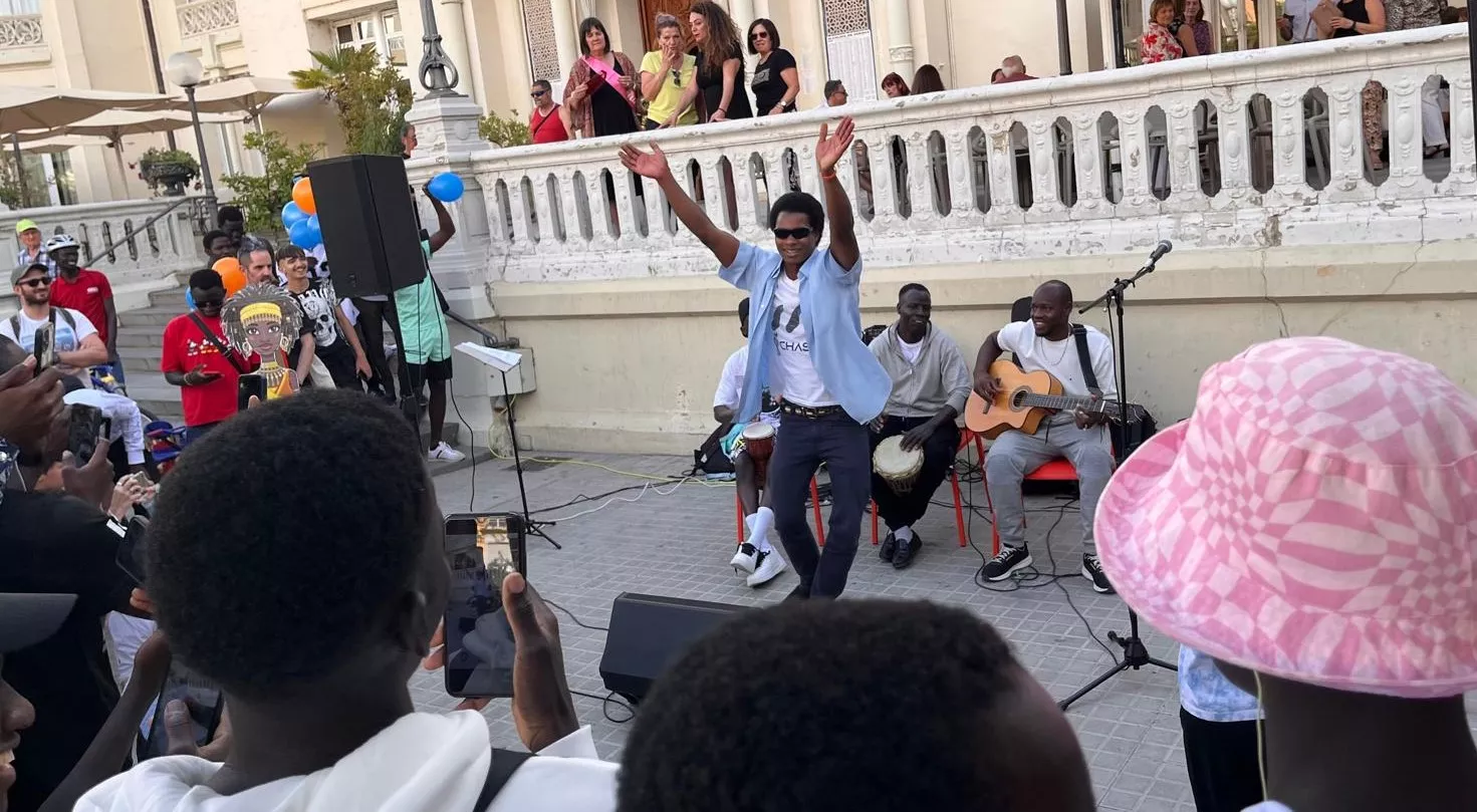 Actividades en Huesca por el Día Mundial de los Refugiados. Foto Mercedes Manterola