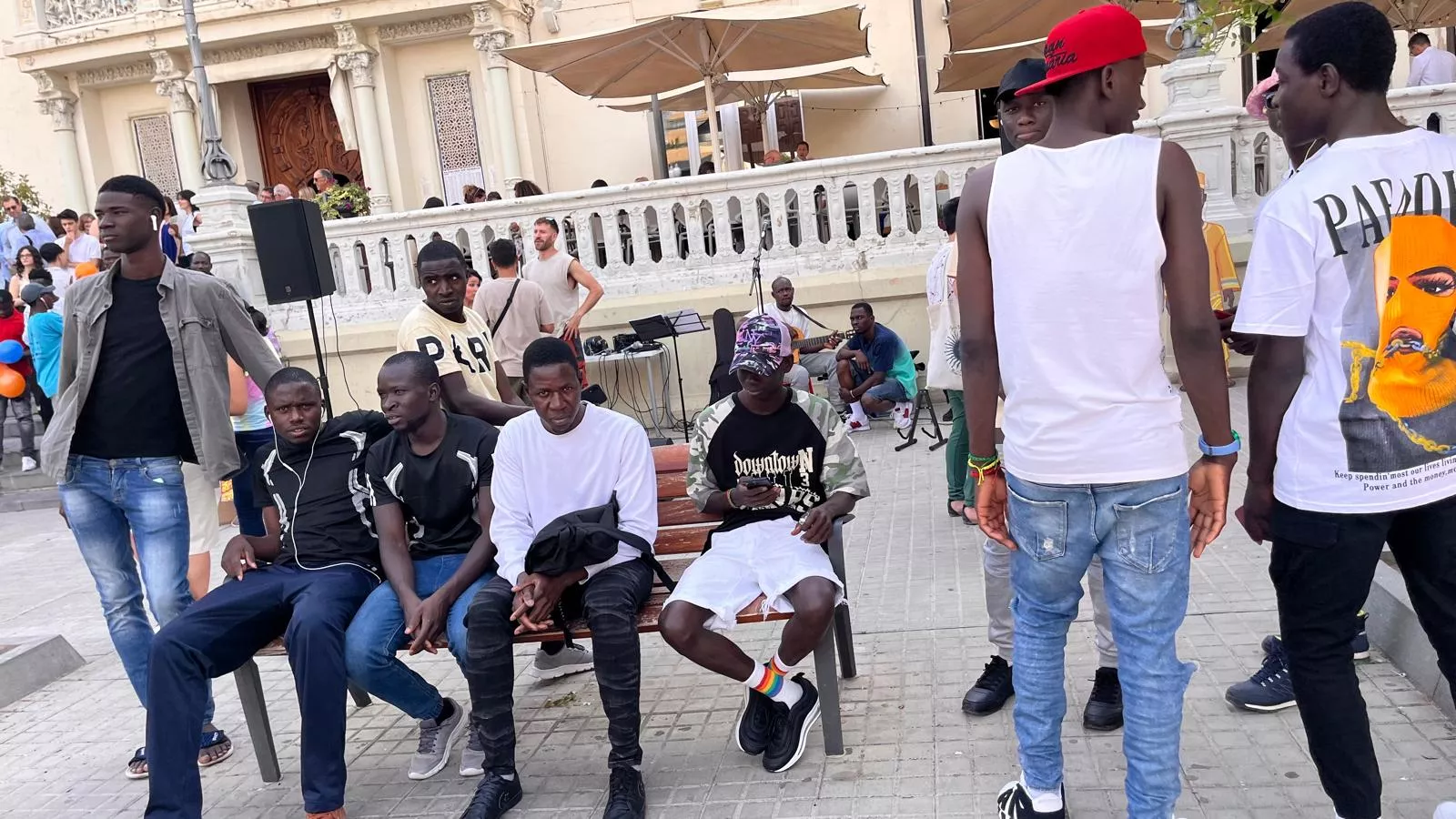 Actividades en Huesca por el Día Mundial de los Refugiados. Foto Mercedes Manterola