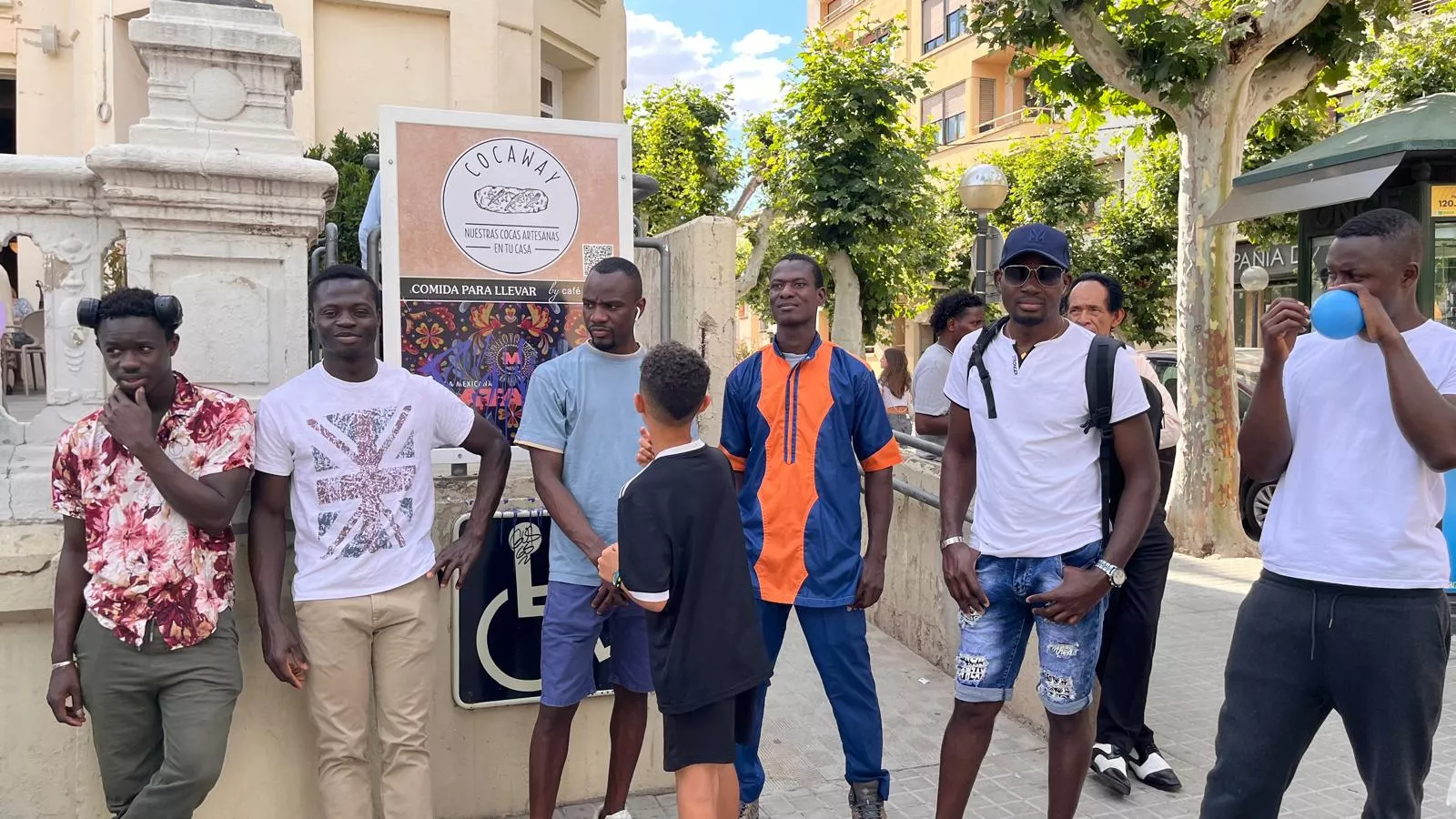 Actividades en Huesca por el Día Mundial de los Refugiados. Foto Mercedes Manterola