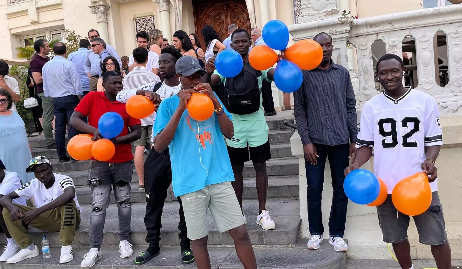 Actividades en Huesca por el Día Mundial de los Refugiados. Foto Mercedes Manterola