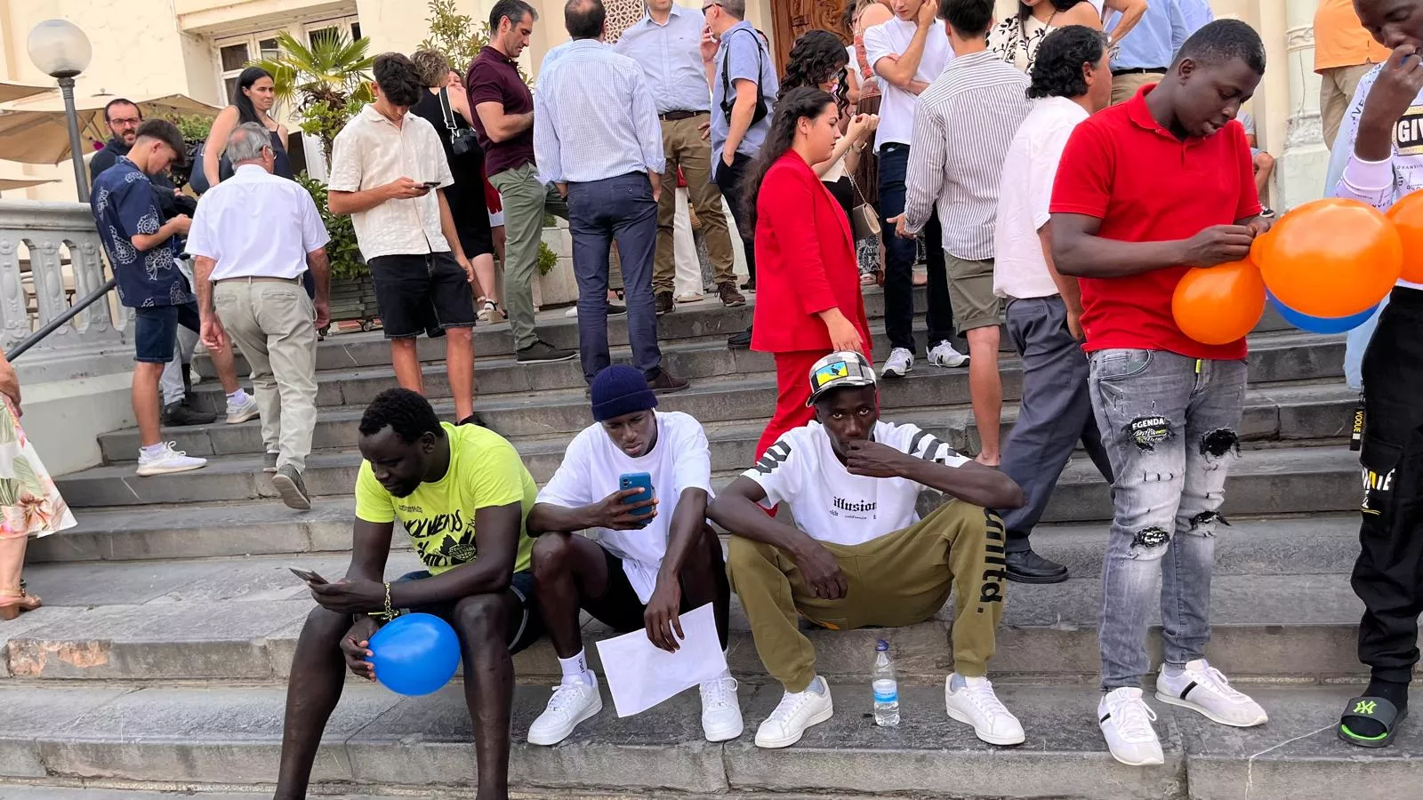 Actividades en Huesca por el Día Mundial de los Refugiados. Foto Mercedes Manterola