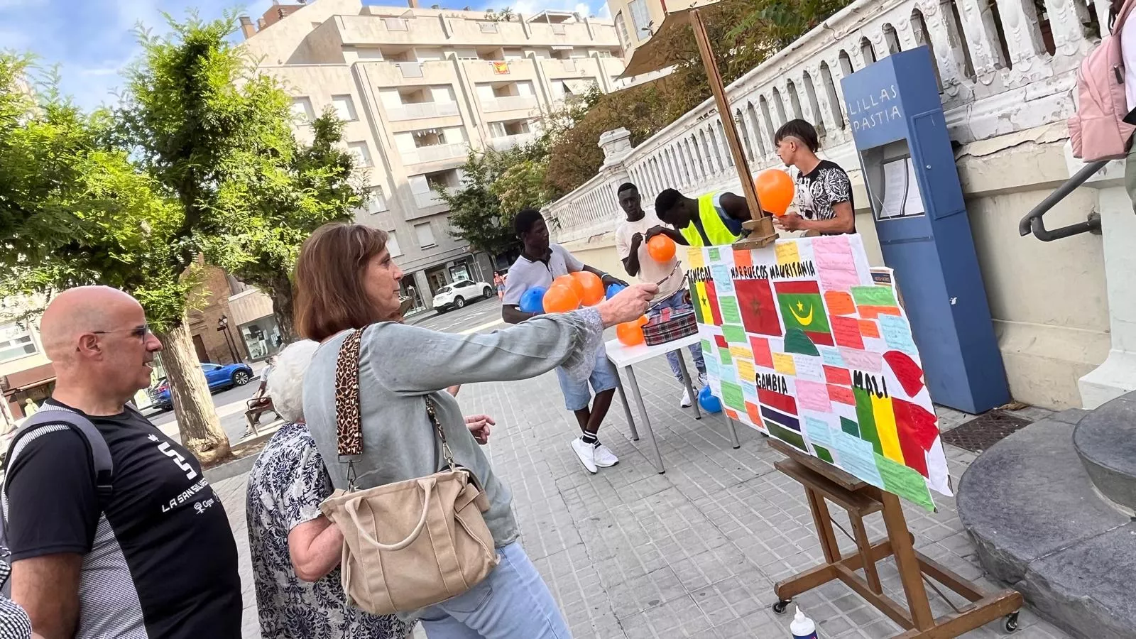 Actividades en Huesca por el Día Mundial de los Refugiados. Foto Mercedes Manterola