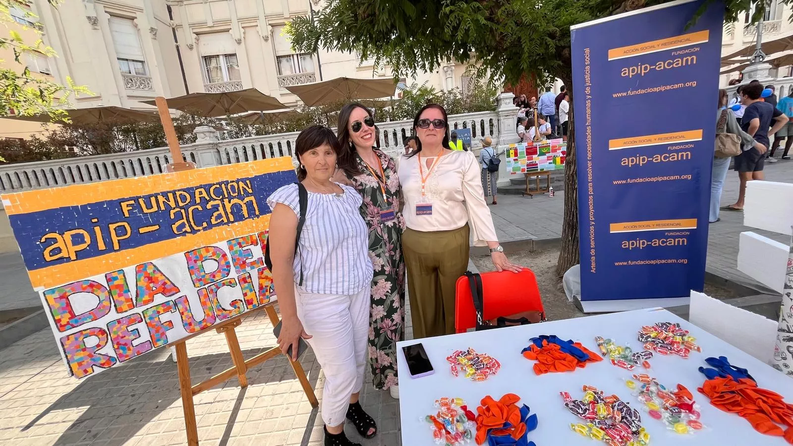 Actividades en Huesca por el Día Mundial de los Refugiados. Foto Mercedes Manterola