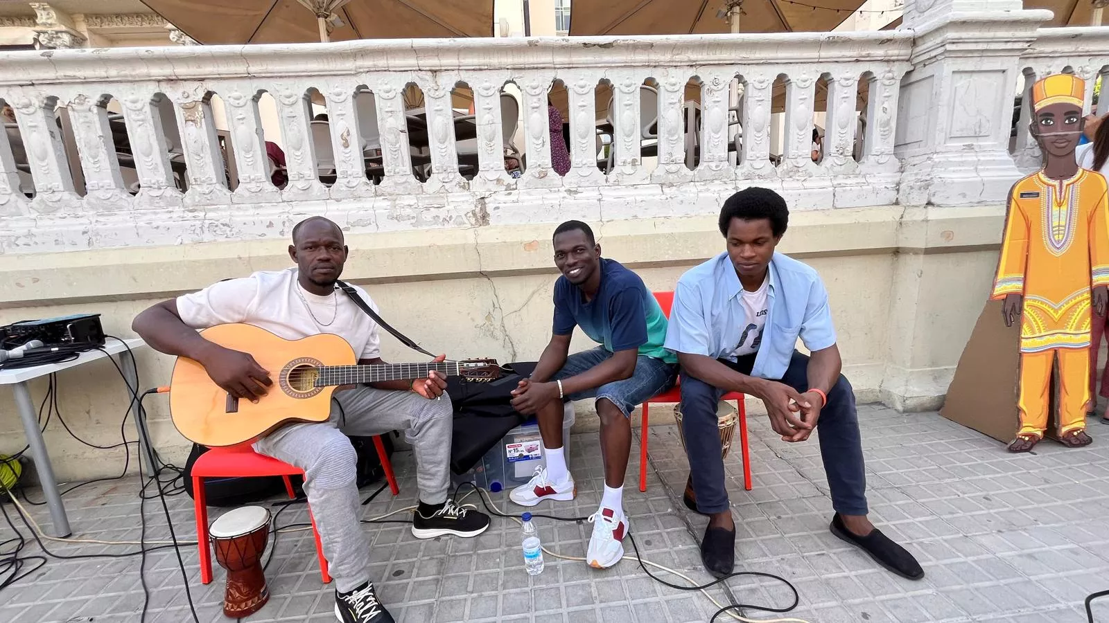 Actividades en Huesca por el Día Mundial de los Refugiados. Foto Mercedes Manterola