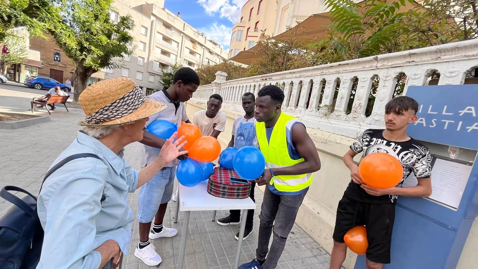 Actividades en Huesca por el Día Mundial de los Refugiados. Foto Mercedes Manterola