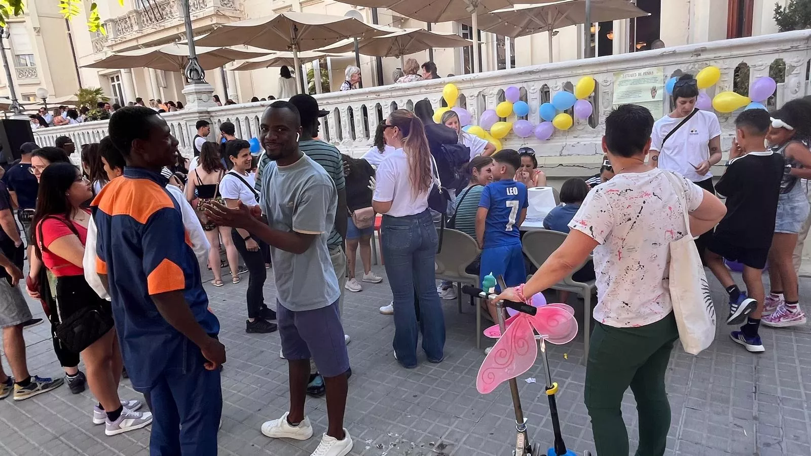 Actividades en Huesca por el Día Mundial de los Refugiados. Foto Mercedes Manterola