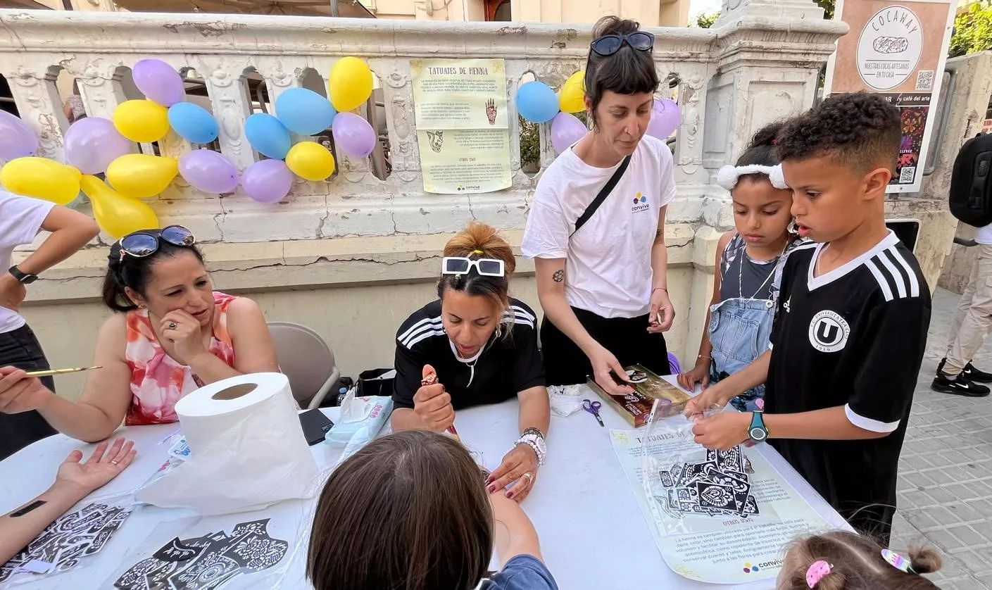 Actividades en Huesca por el Día Mundial de los Refugiados. Foto Mercedes Manterola
