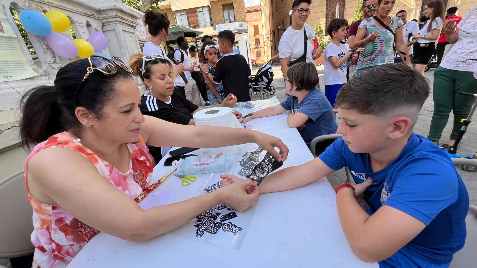 Actividades en Huesca por el Día Mundial de los Refugiados. Foto Mercedes Manterola