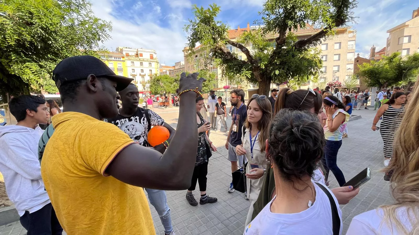 Actividades en Huesca por el Día Mundial de los Refugiados. Foto Mercedes Manterola