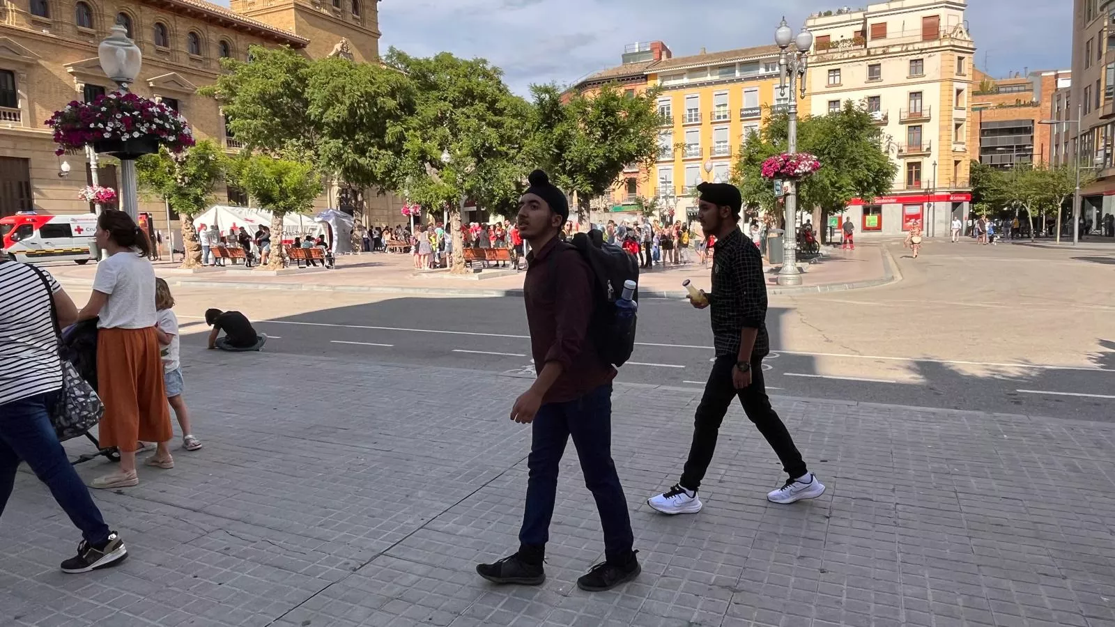 Actividades en Huesca por el Día Mundial de los Refugiados. Foto Mercedes Manterola