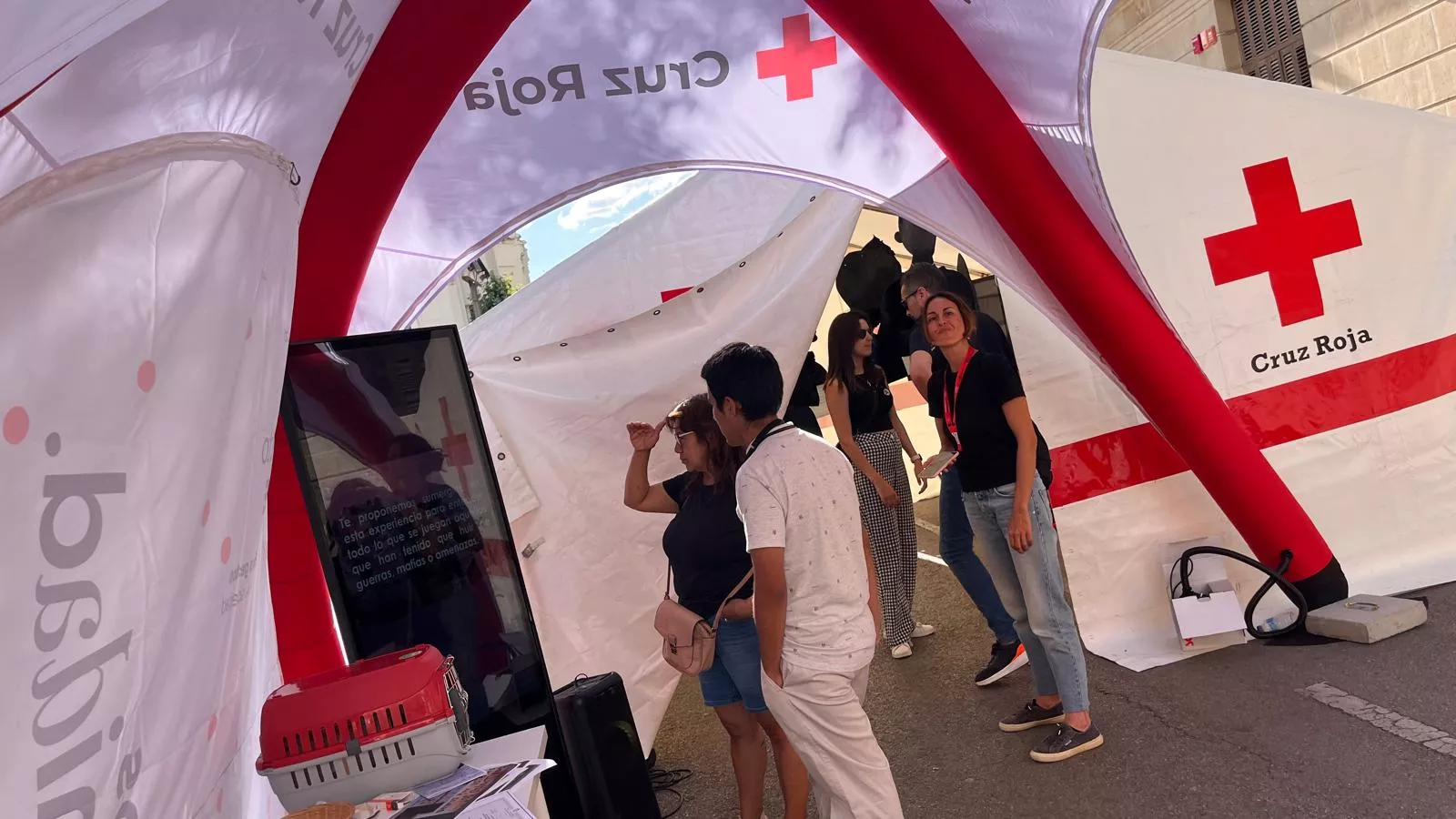 Actividades en Huesca por el Día Mundial de los Refugiados. Foto Mercedes Manterola