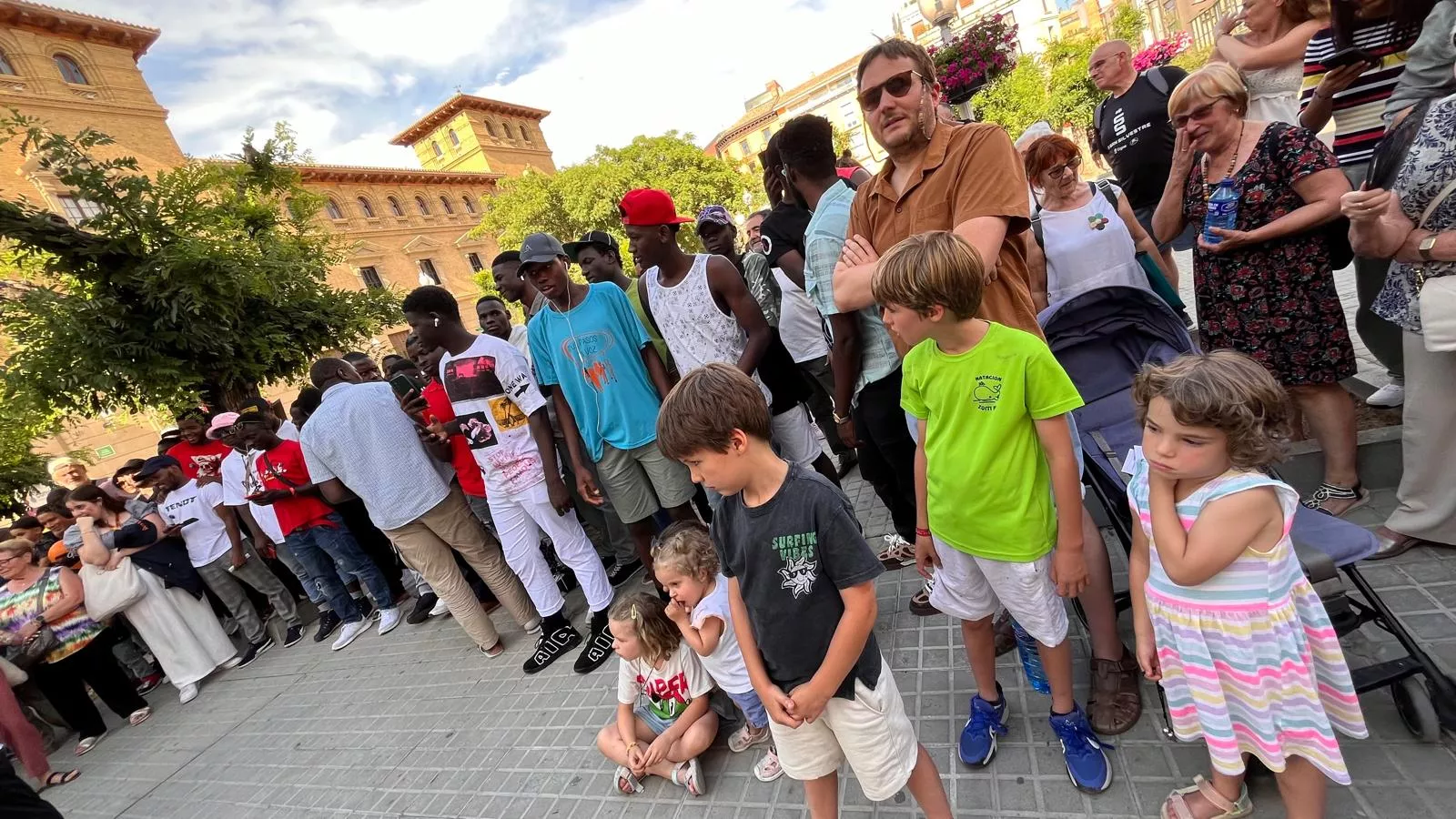 Actividades en Huesca por el Día Mundial de los Refugiados. Foto Mercedes Manterola