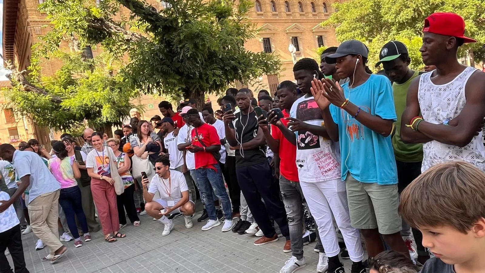 Actividades en Huesca por el Día Mundial de los Refugiados. Foto Mercedes Manterola