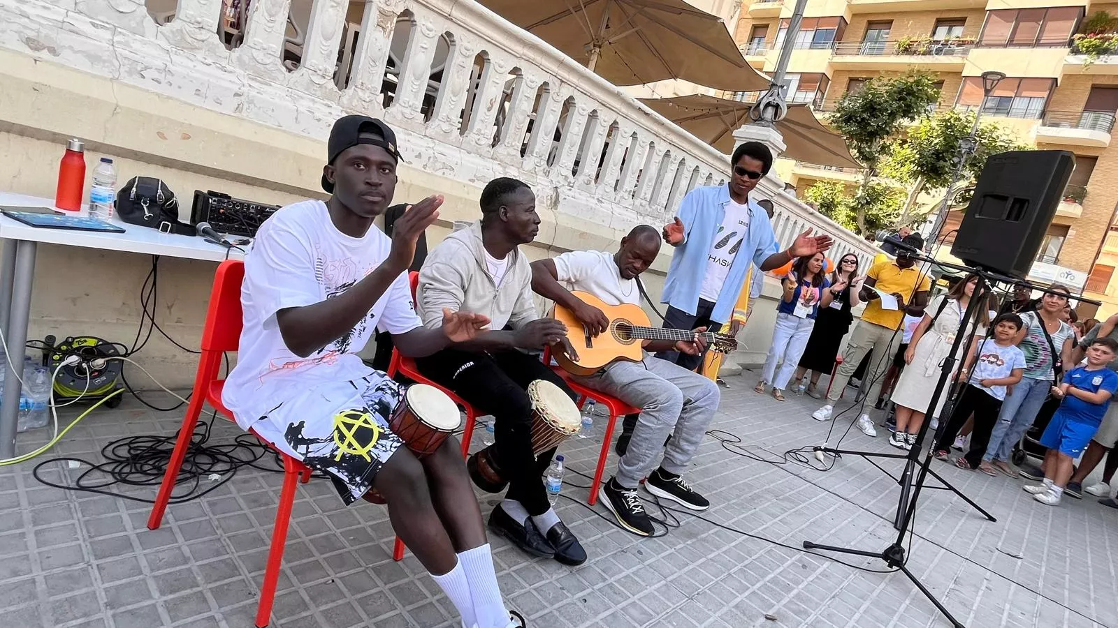 Actividades en Huesca por el Día Mundial de los Refugiados. Foto Mercedes Manterola
