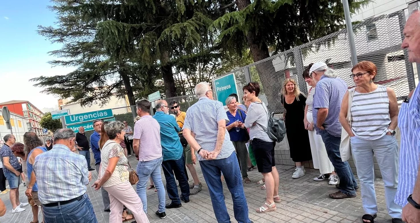 Concentración de la Plataforma en Defensa de la Sanidad Pública de Huesca. Foto Mercedes Manterola