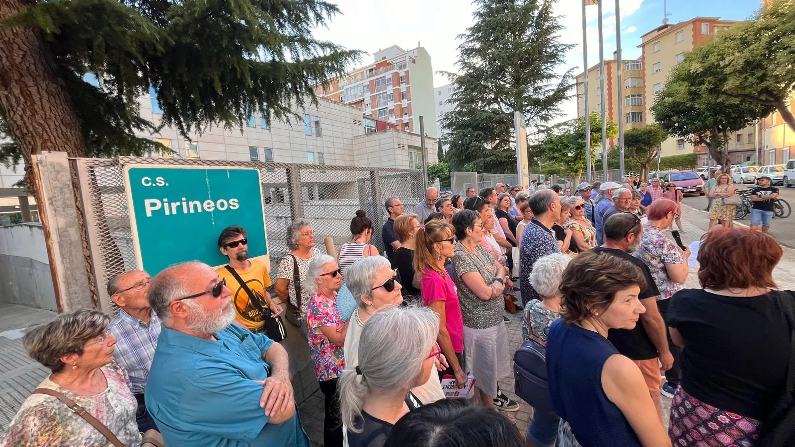 Concentración de la Plataforma en Defensa de la Sanidad Pública de Huesca. Foto Mercedes Manterola