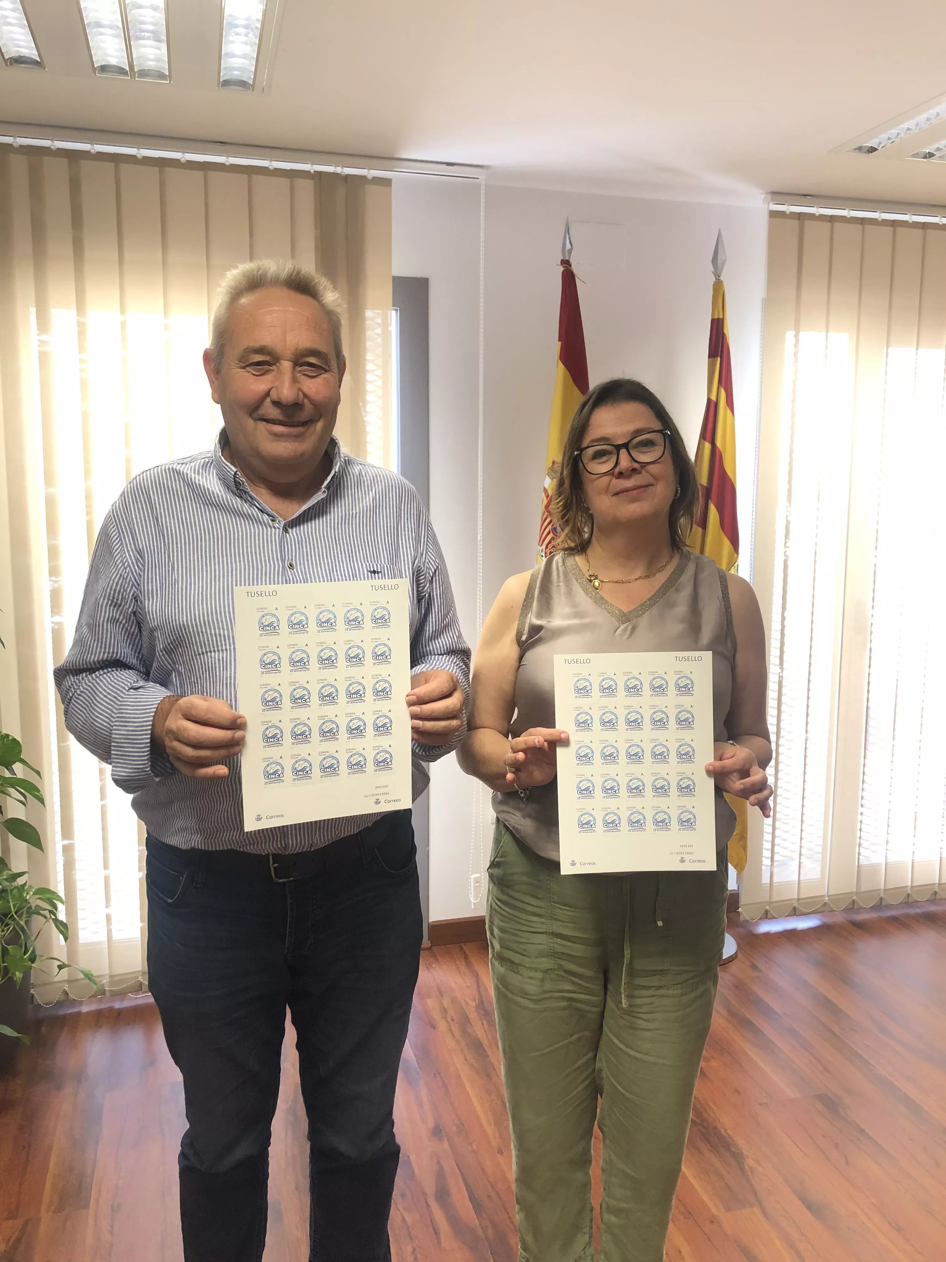 Presentación del sello conmemorativo del Descenso del Cinca.