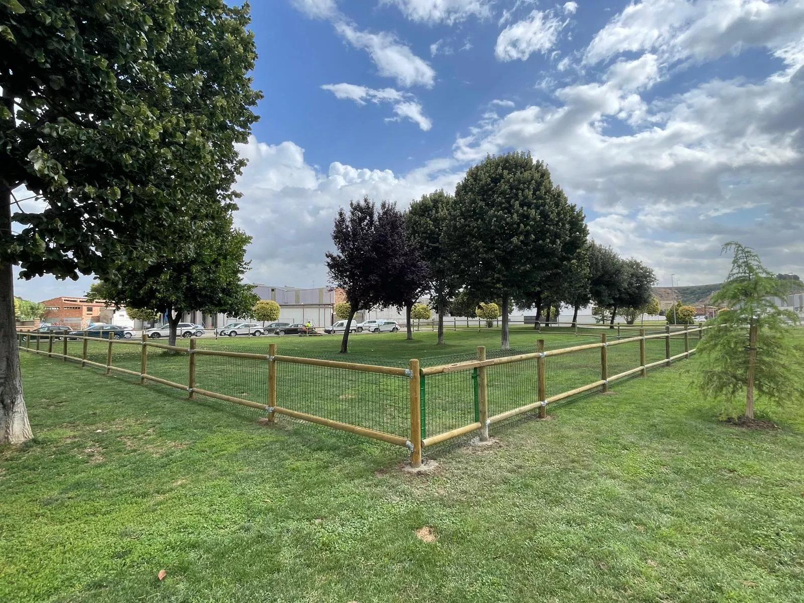 Vallado canino en la zona de Trashondos