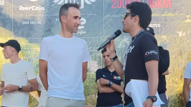 Haimar Zubeldia, en el momento del homenaje. Foto: Andrés Alcaraz. Haimar Zubeldia, en el momento del homenaje. Foto: Andrés Alcaraz.