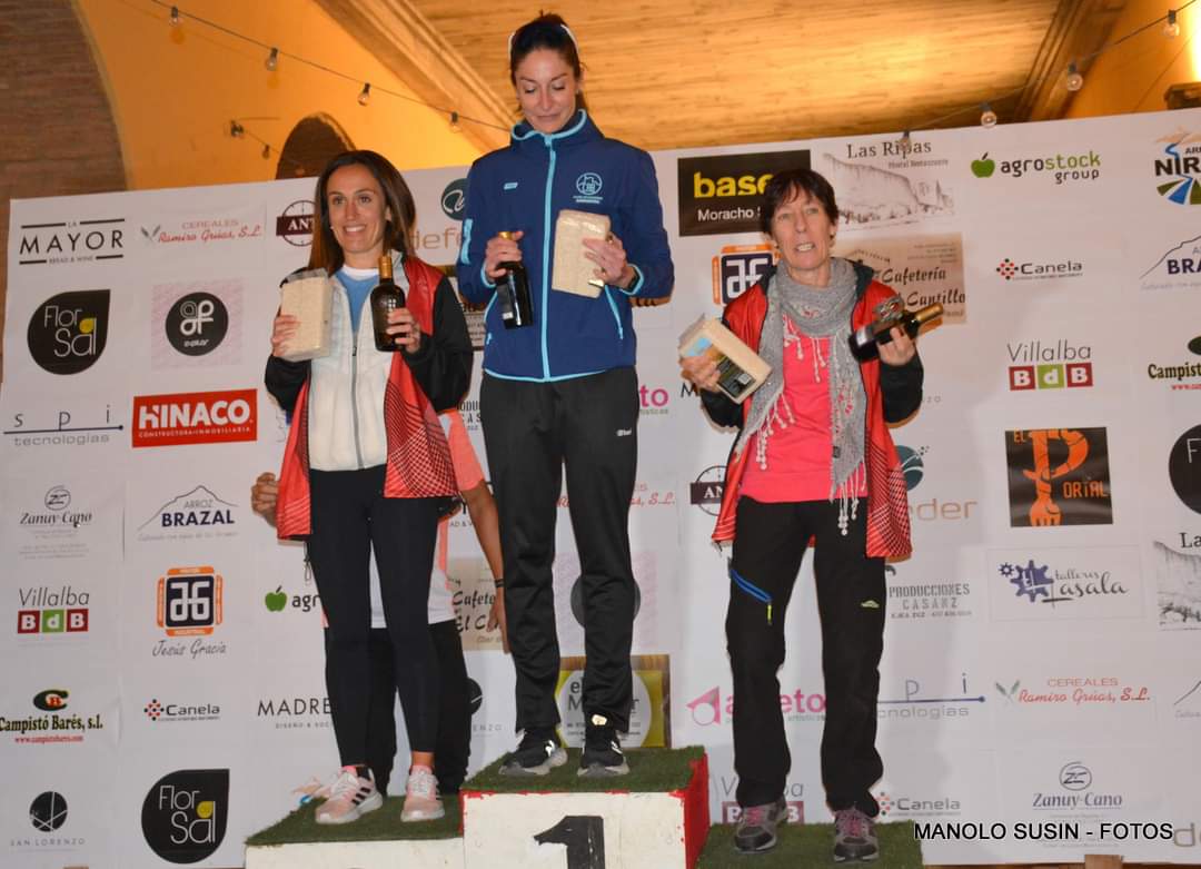 Podio veteranas femenino