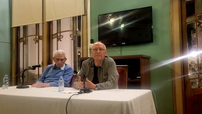 Ángel Gari y Severino Pallaruelo. Foto Myriam Martínez Ángel Gari y Severino Pallaruelo. Foto Myriam Martínez