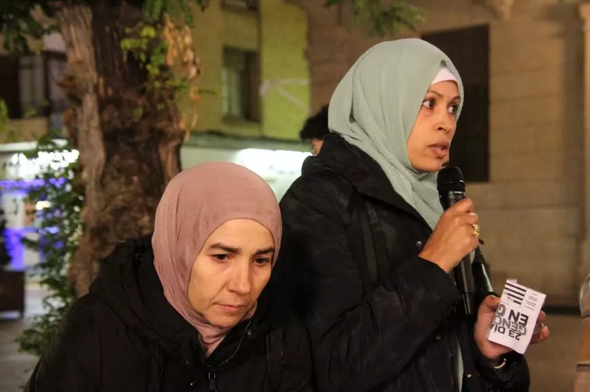 Nezha el Hajjaji, a la derecha.