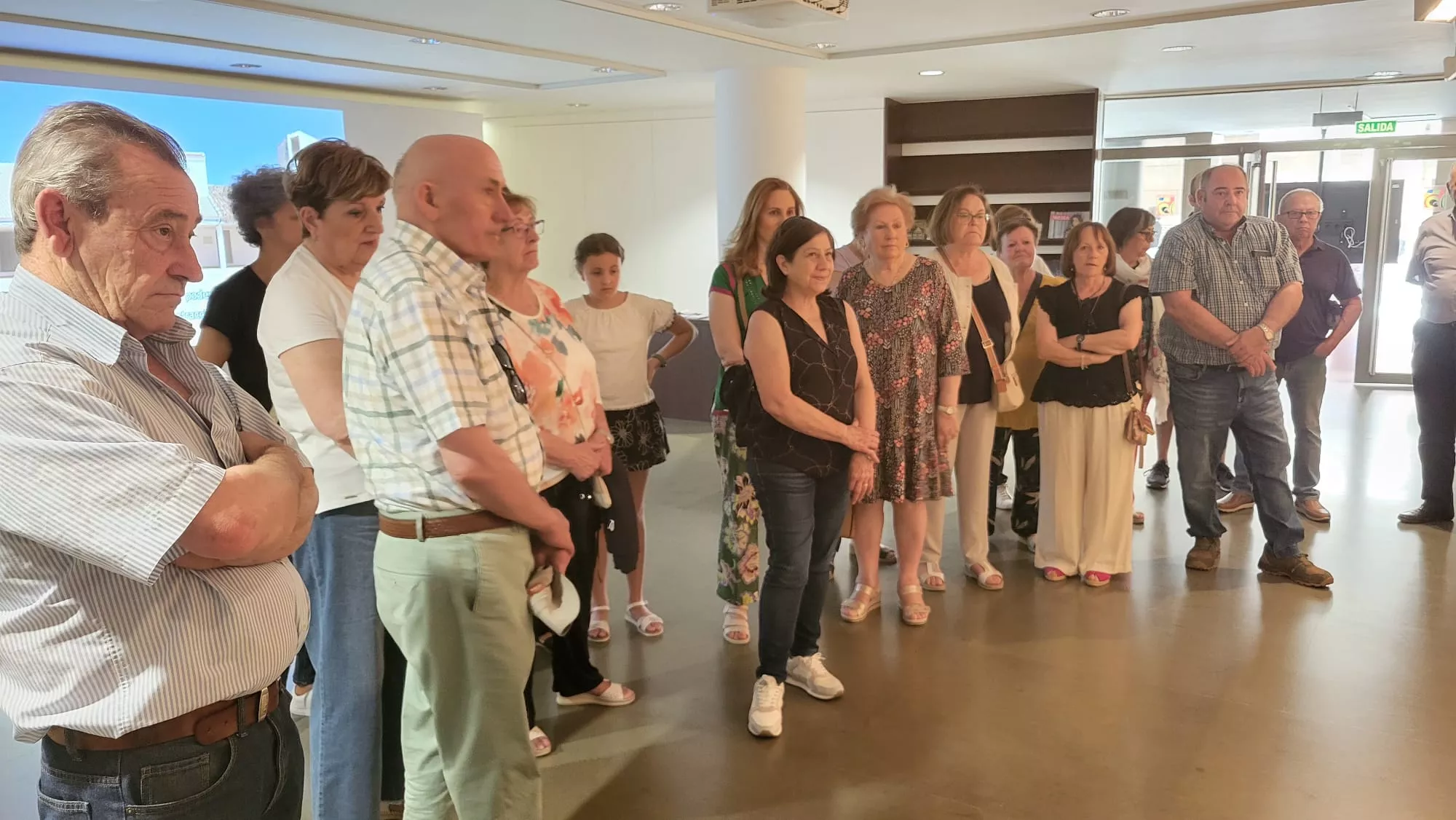  Visita de El Temple a la exposición sobre Los Pueblos de Colonización