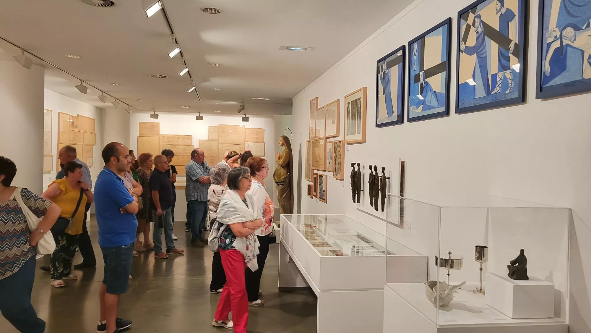  Visita de El Temple a la exposición sobre Los Pueblos de Colonización