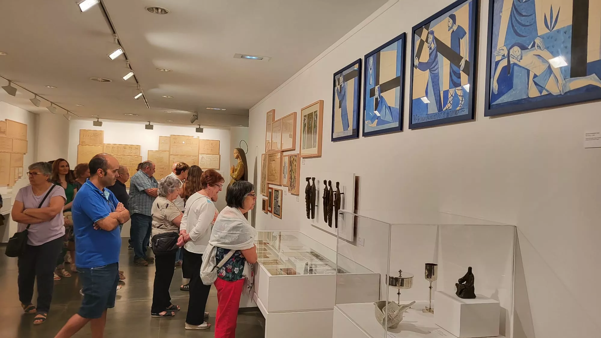  Visita de El Temple a la exposición sobre Los Pueblos de Colonización