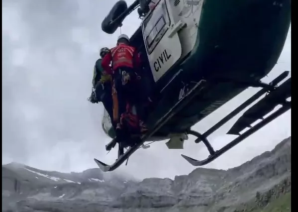 Fallece un escalador francés al caer desde unos veinte metros en Ordesa