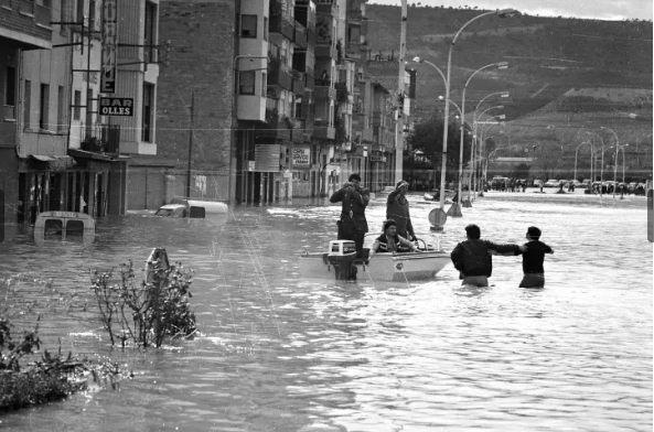 Inundaciones en Fraga en 1982