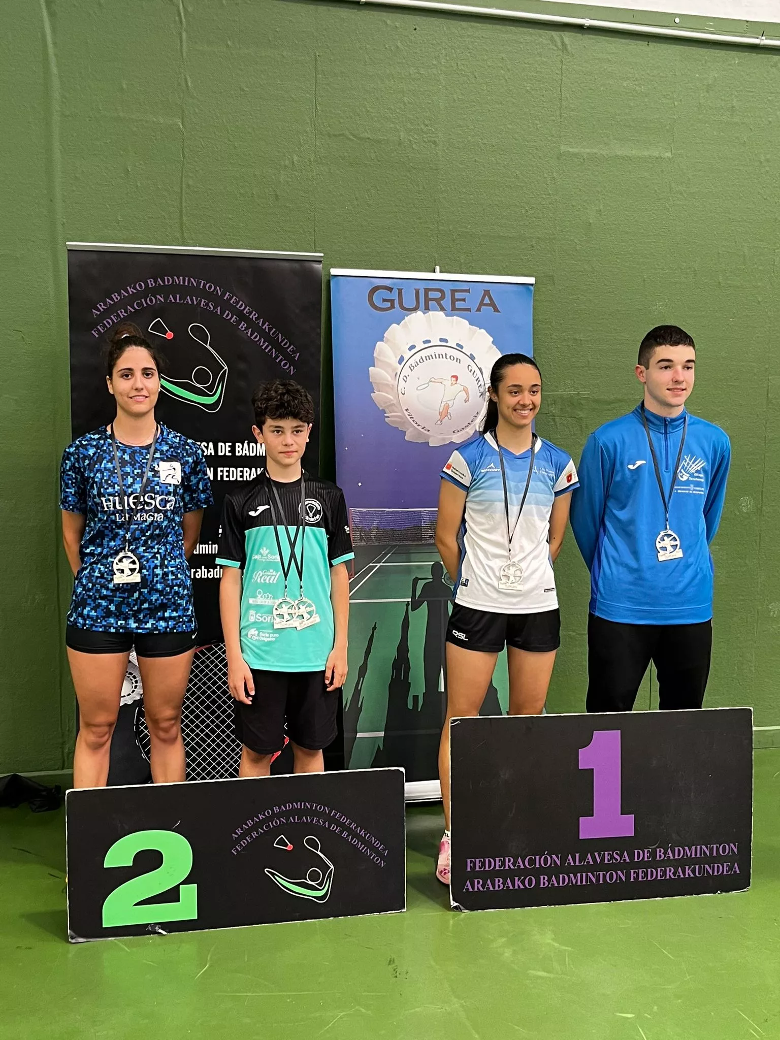 Inés Miguélez-Noel Romera, subcampeones dobles mixto