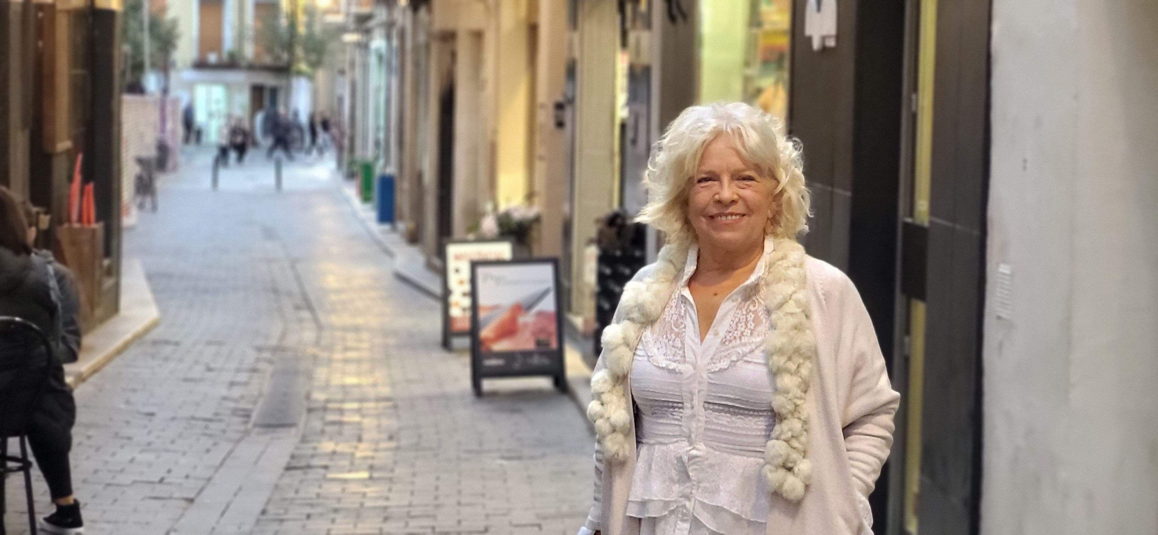 Rosa Casals, en la calle de la Correría. Foto Myriam Martínez