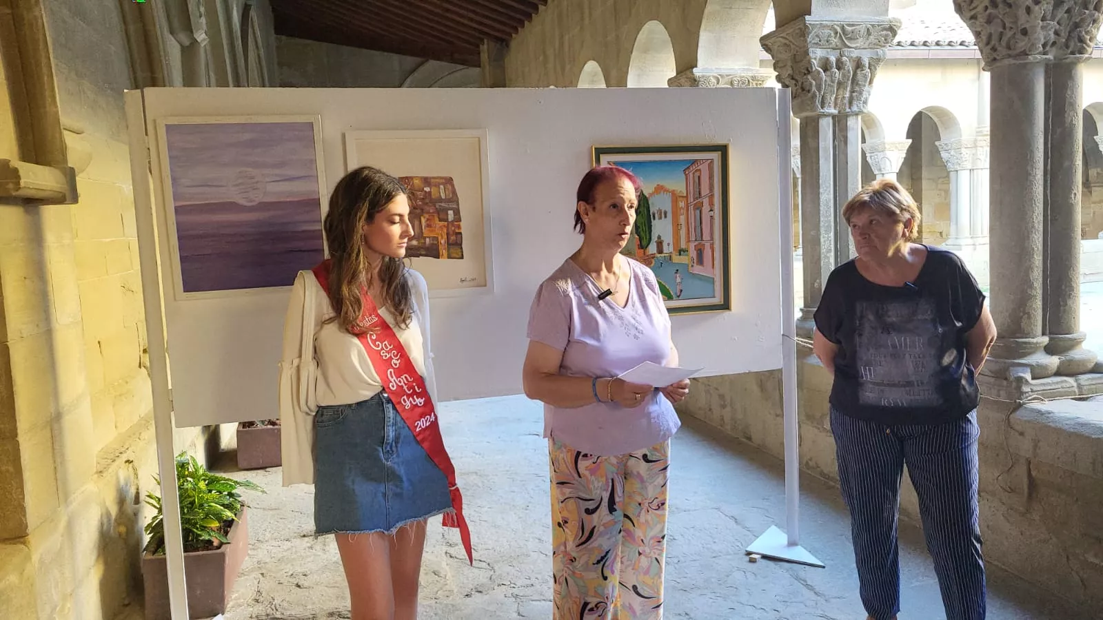 Exposición de pintores del Casco Viejo en el Claustro de San Pedro