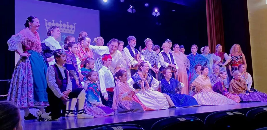 Final de curso de la escuela de jota de la Casa de Aragón en Madrid.