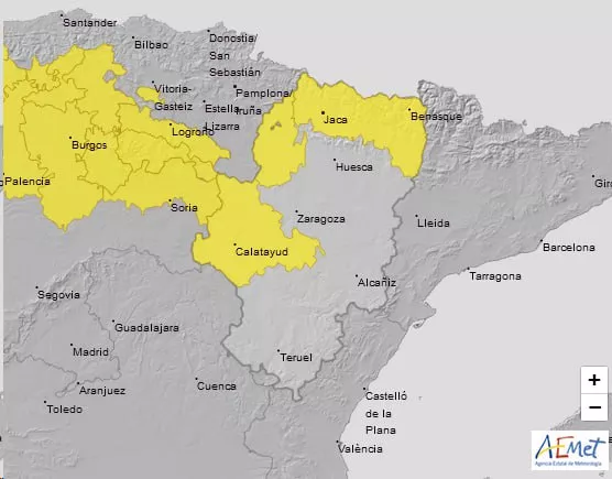 Previsión de granizo, fuertes vientos y actividad eléctrica en varias zonas de Huesca y Zaragoza. Previsión de granizo, fuertes vientos y actividad eléctrica en varias zonas de Huesca y Zaragoza.
